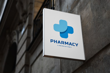 Vertical Wall-Mounted Store Sign