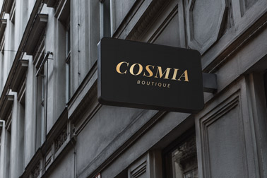 Horizontal Wall-Mounted Store Sign