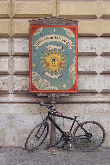 Vintage Poster with a Bicycle