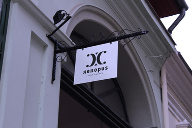 Hanging Wrought Iron Store Sign