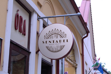 Hanging Round Store Sign