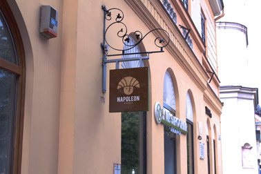 Square Wrought Iron Store Sign