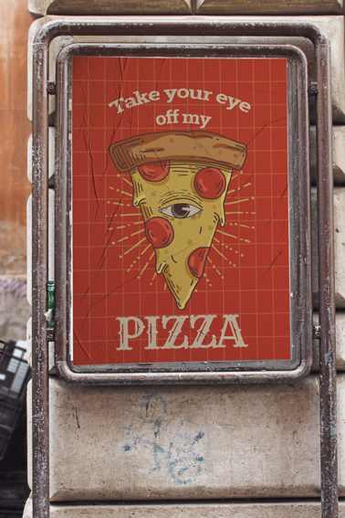 Vintage Poster with Iron Frames