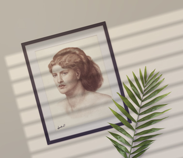 Vertical Crooked Frame on the Wall