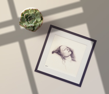 Square Crooked Frame and a Plant