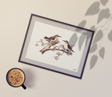 Horizontal Frame and a Cup of Coffee