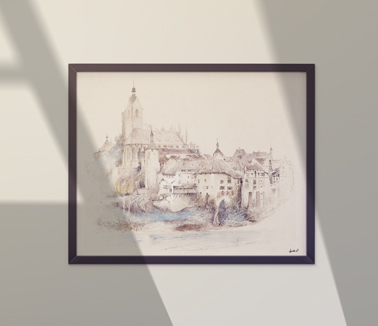 Horizontal Frame on the Wall