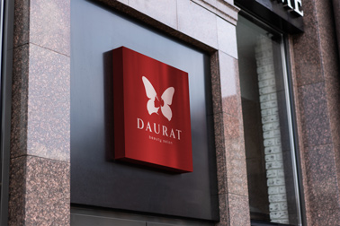 Urban Store Sign on a Wall