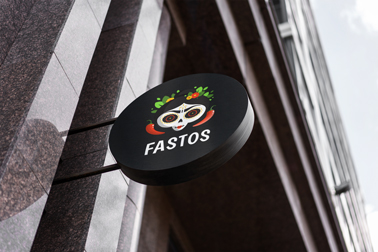 Round Store Sign Bottom View