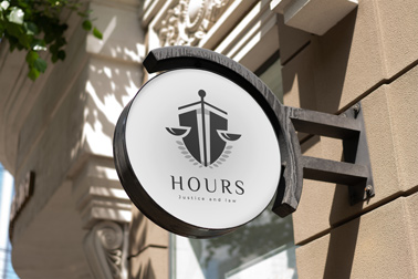 Round Wall-Mounted Store Sign