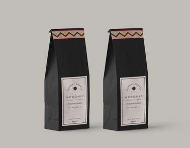 Two Coffee and Tea Paper Bags