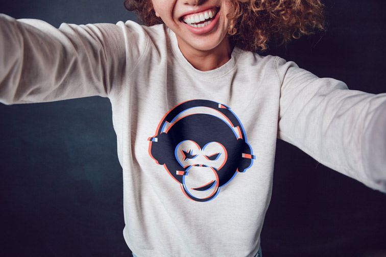 Girl in Sweatshirt Taking a Selfie