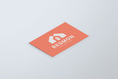 Single Business Card Top View