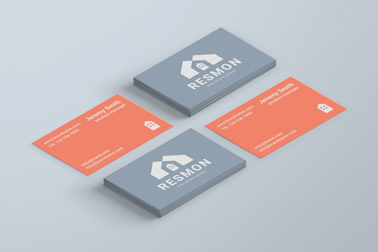 Two Stacks of Business Cards