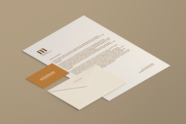Business Card, a Flyer, and an Envelope
