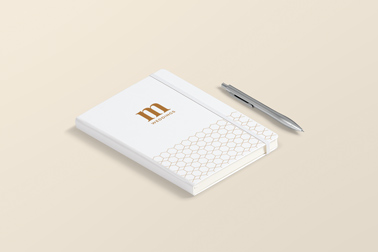 Hardcover Sketchbook with a Pen