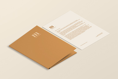 File Folder with a Business Flyer