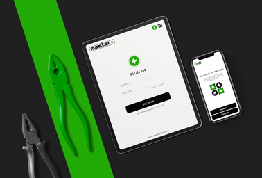 iPad Pro y iPhone inclinados junto a herramientas de reparación