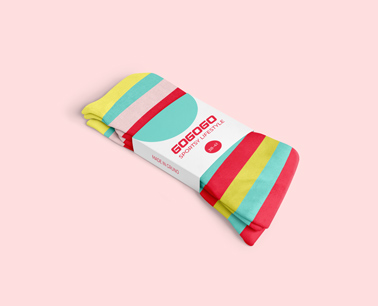 Embalagem de Meias em um Fundo Rosa