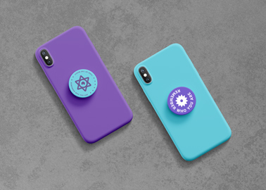 Pop Sockets Applied on Smartphones