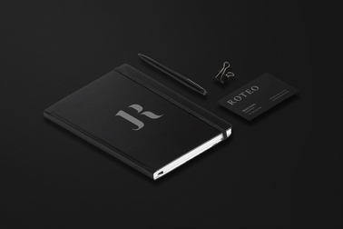 Sketchbook, a Business Card, and a Pen