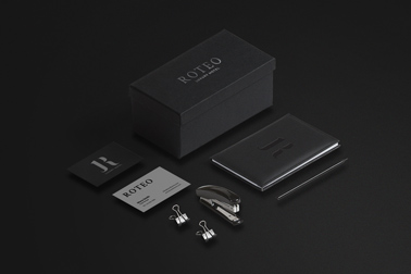 Office Supplies on a Black Background