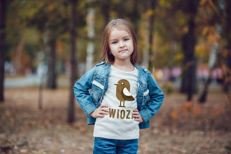Little Girl in an Autumn Park