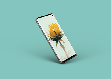 Samsung Galaxy S10 inclinado