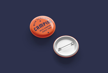 Button Badges Front and Back View