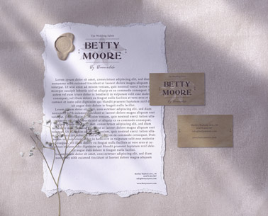 Wedding Flyer and Cards Front and Back 