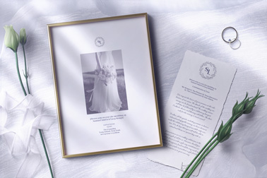 Фото Рамка со Свадебным Пригласительным
