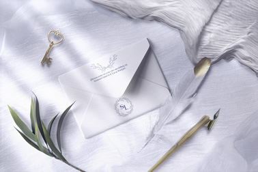 Пригласительный Конверт на Свадьбу с Орнаментом