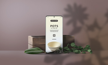 Vertikale Galaxie S20 auf Braun-Schattigem Hintergrund