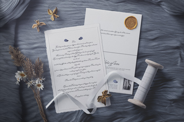 Love Letter and a Card with a Stamp on It