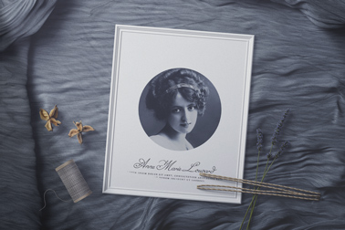 Vintage Photo Frame with Ornaments