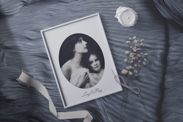 Photo Frame with Candle and Ornaments