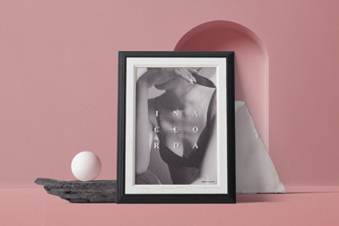 Vertical Frame on an Artistic Background