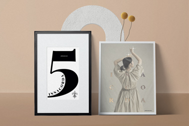 Two Vertical Tabletop Frames