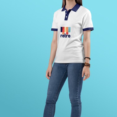 Zoom-in Side View of a Polo Shirt