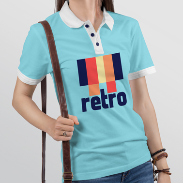 Zoom-in View of a Woman Wearing Polo Shirt