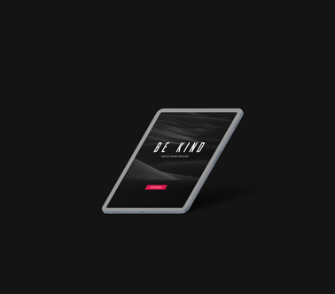 Tilted iPad on a Black Background