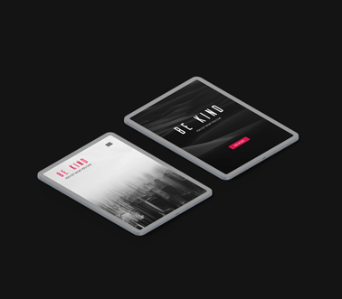 Two iPads on a Black Background