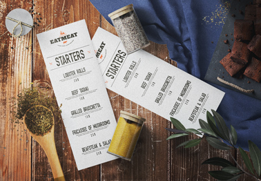 Steakhouse Starter Menus with Spices