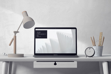 Designer Desktop with a Laptop