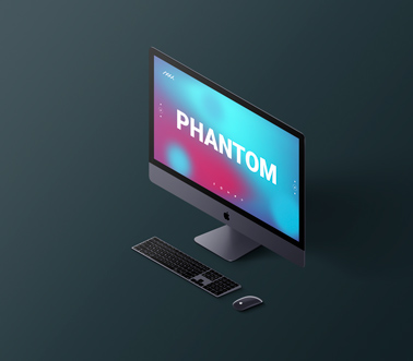 iMac with a Keyboard and Mouse Right Side View