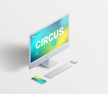 iMac Set with iPhone on a White Background