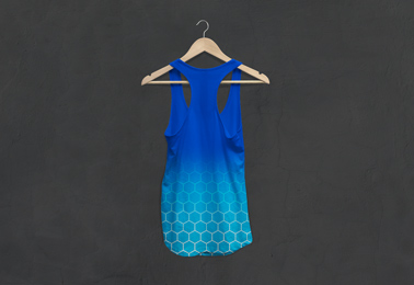 Racerback Antrenman Atletinin Arkadan Görünüşü