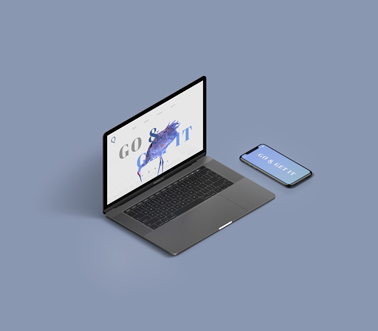 Gray MacBook with an iPhone