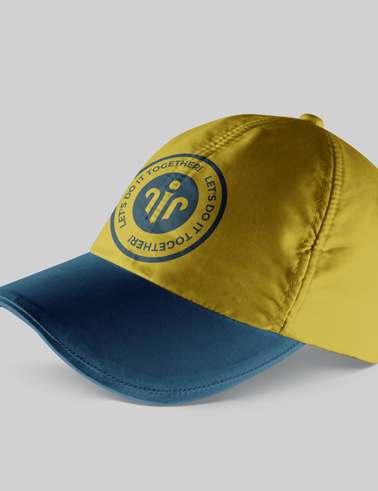 Zoom-in View of Sports Cap from Side