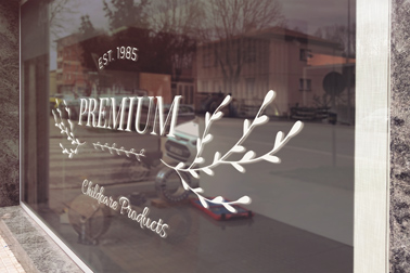 Window Signage Right Side View